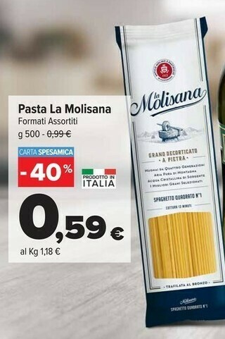 Carrefour Market La Molisana Pasta di semola offerta