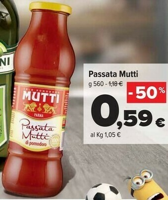 Carrefour Market Mutti Passata di pomodoro offerta