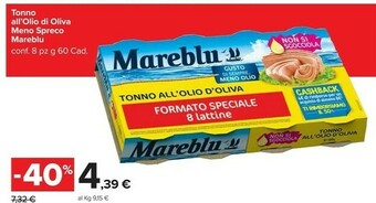 Carrefour Market Mareblu Tonno offerta
