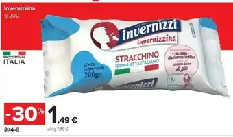 Carrefour Market Invernizzi Na Stracchino 100% Latte Italiano 200 G(ml) offerta