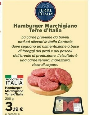 Carrefour Market Dove Hamburger offerta