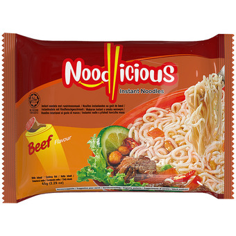 Spaghetti istantanei Noodlicious Beef