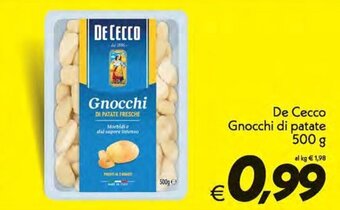 Iper Super Conveniente De Cecco Gnocchi di patate 500 g offerta