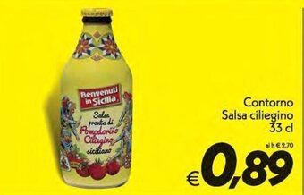 Contorno Salsa ciliegino 33 cl
