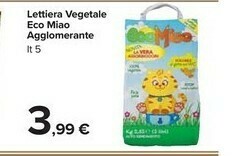 Carrefour Market Eco Miao Lettiera Vegetale Agglomerante offerta