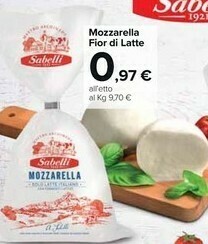 Carrefour Market Sabelli Mozzarella Fior Di Latte offerta