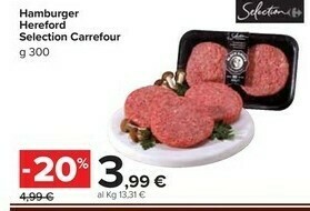 Carrefour Market Selection carrefour Hamburger Hereford offerta