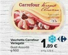 Carrefour Market Carrefour - Variegato Tiramisù 500 G(ml) offerta