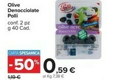 Carrefour Market Polli Olive Denocciolate offerta