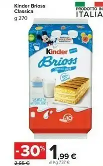 Carrefour Market Ferrero Kinder Brioss 270 G(ml) offerta