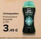 Carrefour Market Lenor Unstoppables Fresh Granuli 210 G offerta
