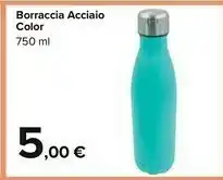 Carrefour Market Carrefour Borraccia Acciaio Color offerta