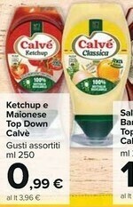 Carrefour Market Calvè Ketchup / Maionese Top Down offerta