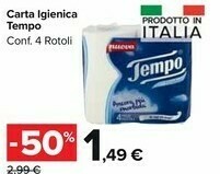 Carrefour Market Tempo Carta Igienica offerta