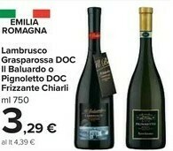 Carrefour Market Chiarli Lambrusco Grasparossa Di Castelvetro 750 G(ml) offerta