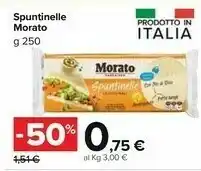 Carrefour Market Morato Spuntinelle 4+4 250 G(ml) offerta