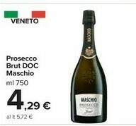 Carrefour Market Maschio Prosecco Brut DOC offerta