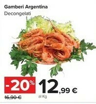 Carrefour Market Gamberi Argentina offerta