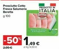 Carrefour Market Beretta Prosciutto Cotto Fresca Salumeria offerta
