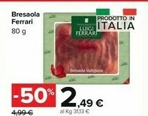 Carrefour Market Ferrari Bresaola offerta
