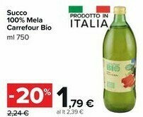 Carrefour Market Carrefour Bio Succo 100% Mela offerta