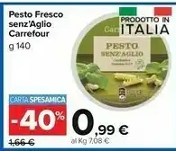 Carrefour Market Carrefour Pesto Senz'Aglio offerta