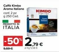 Carrefour Market Kimbo Caffè Aroma Italiano 250 G(ml) offerta