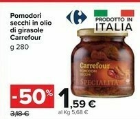 Carrefour Market Carrefour Pomodori Secchi in Olio di Girasole offerta