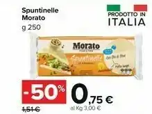 Carrefour Morato Spuntinelle 4+4 250 G(ml) offerta
