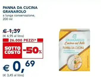 Esselunga Granarolo Panna Da Cucina 200 G(ml) offerta