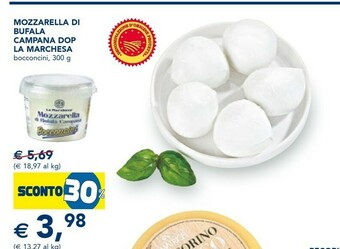 Esselunga La marchesa Mozzarella Di Bufala Campana Dop offerta