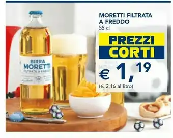 Esselunga Moretti Birra Filtrata A Fredo offerta