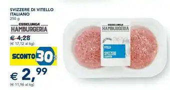 Esselunga Svizzere Di Vitello Italiano offerta