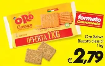 Iper Super Conveniente Oro Saiwa Biscotti classici 1 kg offerta