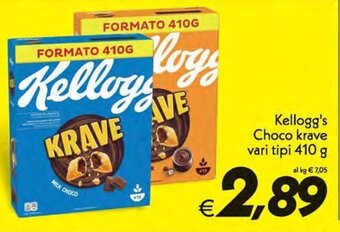 Iper Super Conveniente Kellogg's Choco krave vari tipi 410 g offerta