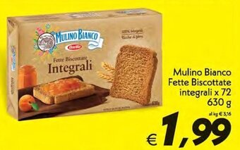 Iper Super Conveniente Mulino Bianco Fette Biscottate integrali x 72 630 g offerta