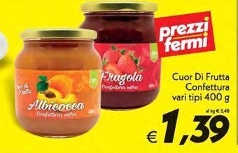Iper Super Conveniente Cuor di Frutta Confettura vari tipi 400 g offerta