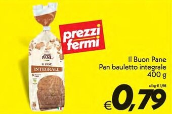 Iper Super Conveniente Il Buon Pane Pan bauletto integrale 400 g offerta
