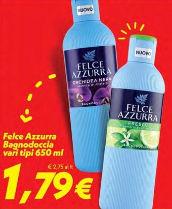 Iper Super Conveniente Felce Azzurra Bagnodoccia vari tipi 650 ml offerta