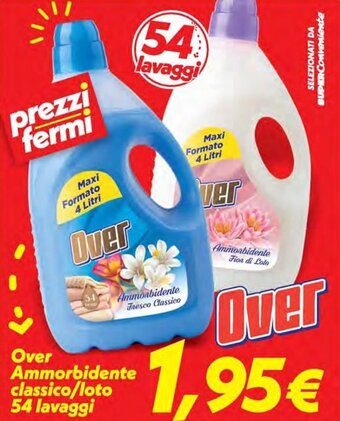 Iper Super Conveniente Over Ammorbidente classico/loto 54 lavaggi offerta