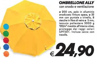 Iper Super Conveniente Ombrellone Ally offerta