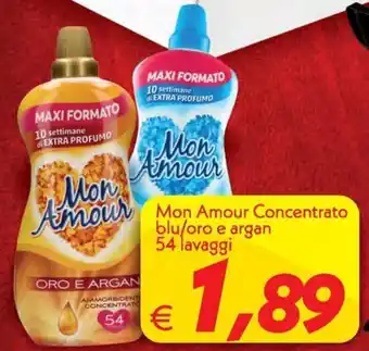 Iper Super Conveniente Mon Amour Concentrato blu/oro e argan 54 lavaggi offerta