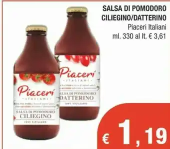 Crai Salsa Di Pomodoro Ciliegino offerta