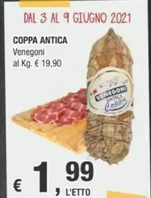 Crai Salumificio Venegoni Coppa Antica offerta