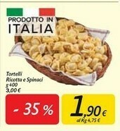 Carrefour Market Tortelli Ricotta E Spinaci offerta