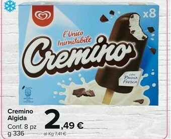 Carrefour Algida Cremino L'Unico Inimitabile 336 G(ml) offerta