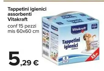 Carrefour Vitakraft Tappetini Igienici Assorbenti offerta