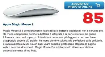 Euronics Apple Magic Mouse 2 offerta