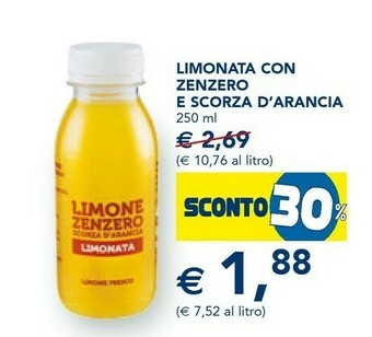 Limonata Con Zenzero E Scorza D'arancia