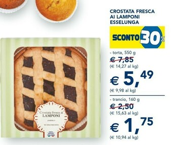 Esselunga Esselunga Crostata Fresca Al Lamponi offerta